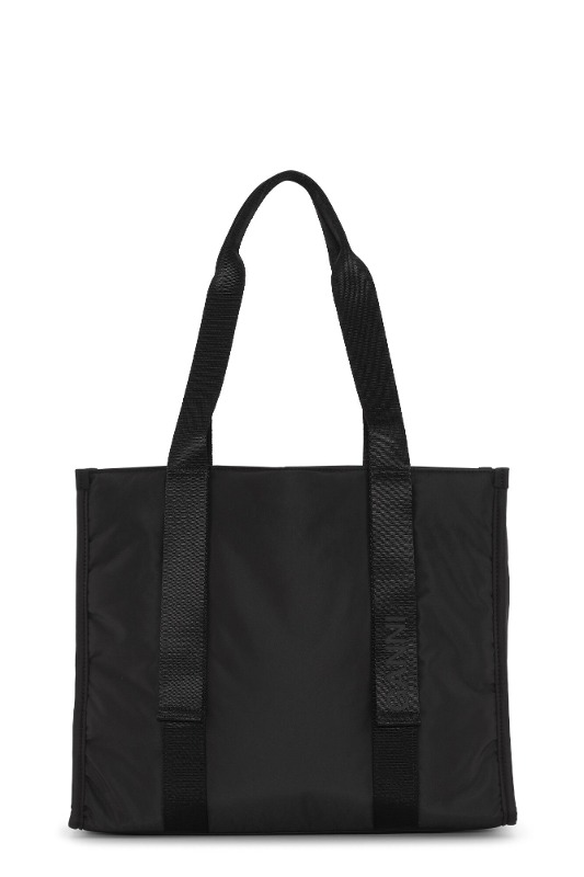 가니  MEDIUM BLACK TECH TOTE A4974