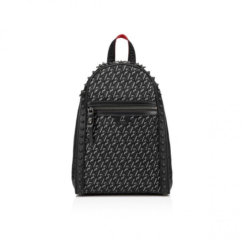 크리스찬 루부탱  Backparis small  Backpack - Coated canva Techno CL and rubber - Black   32350145270