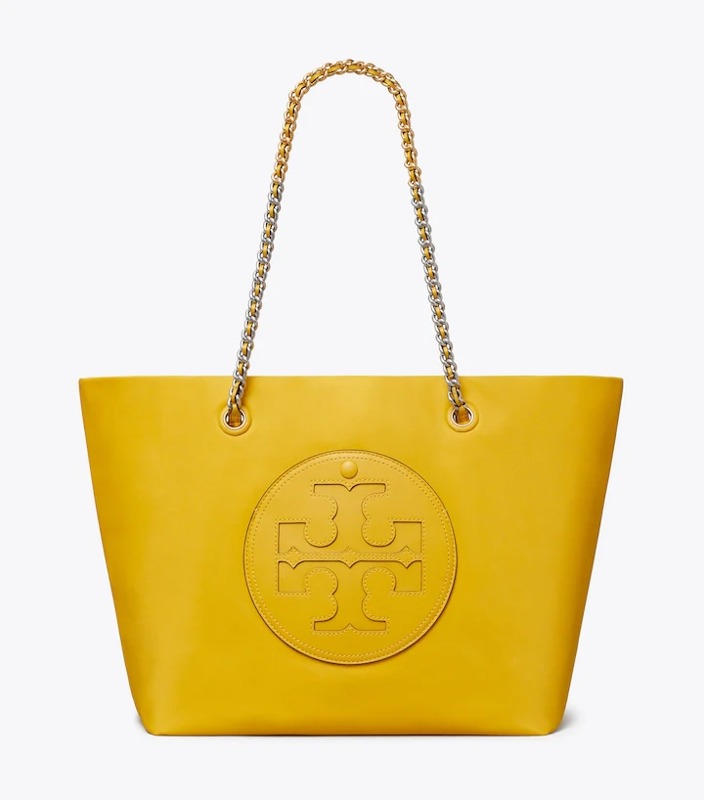 토리버치 ELLA CHAIN TOTE - DEEP CANARY TB38D3EE1E