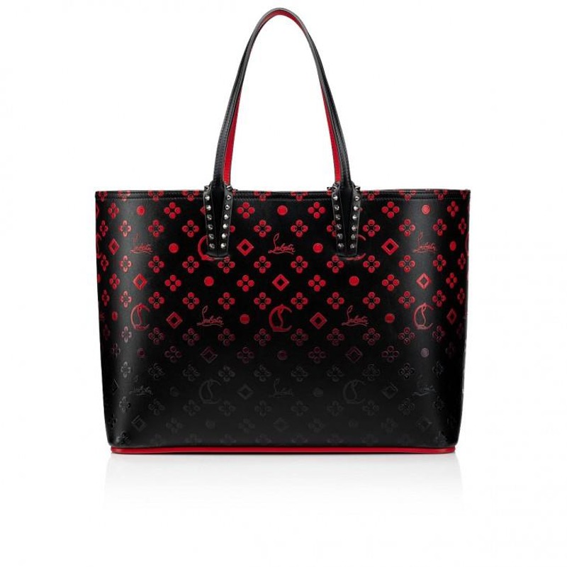 크리스찬 루부탱  Cabata Tote bag - Calf leather Loubinthesky and spikes - Black  3195372M315