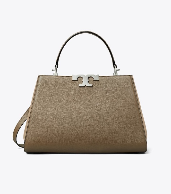 토리버치 ELEANOR PEBBLED SATCHEL - WILD MUSHROOM TB38D3LES3