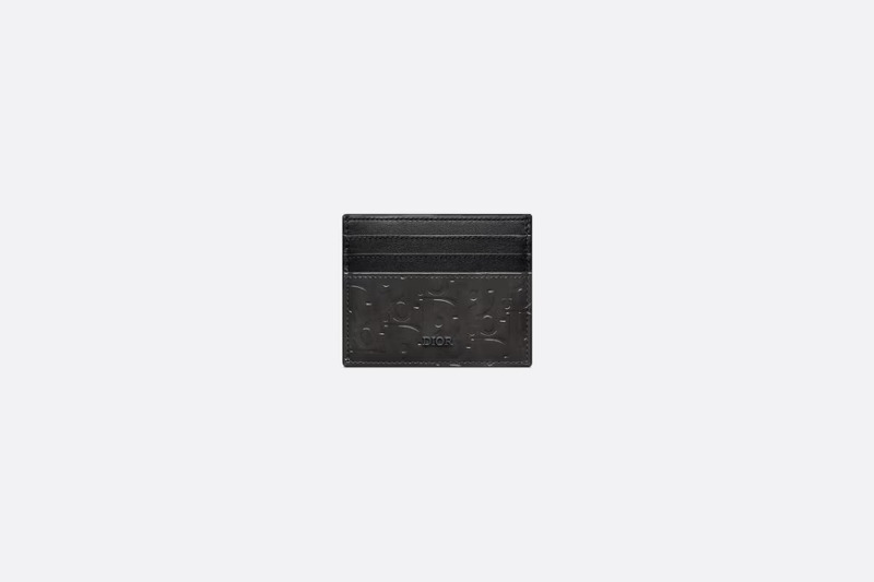 디올 카드 지갑블랙 Dior Oblique Gravity 가죽 2ESCH135DOV_H00N