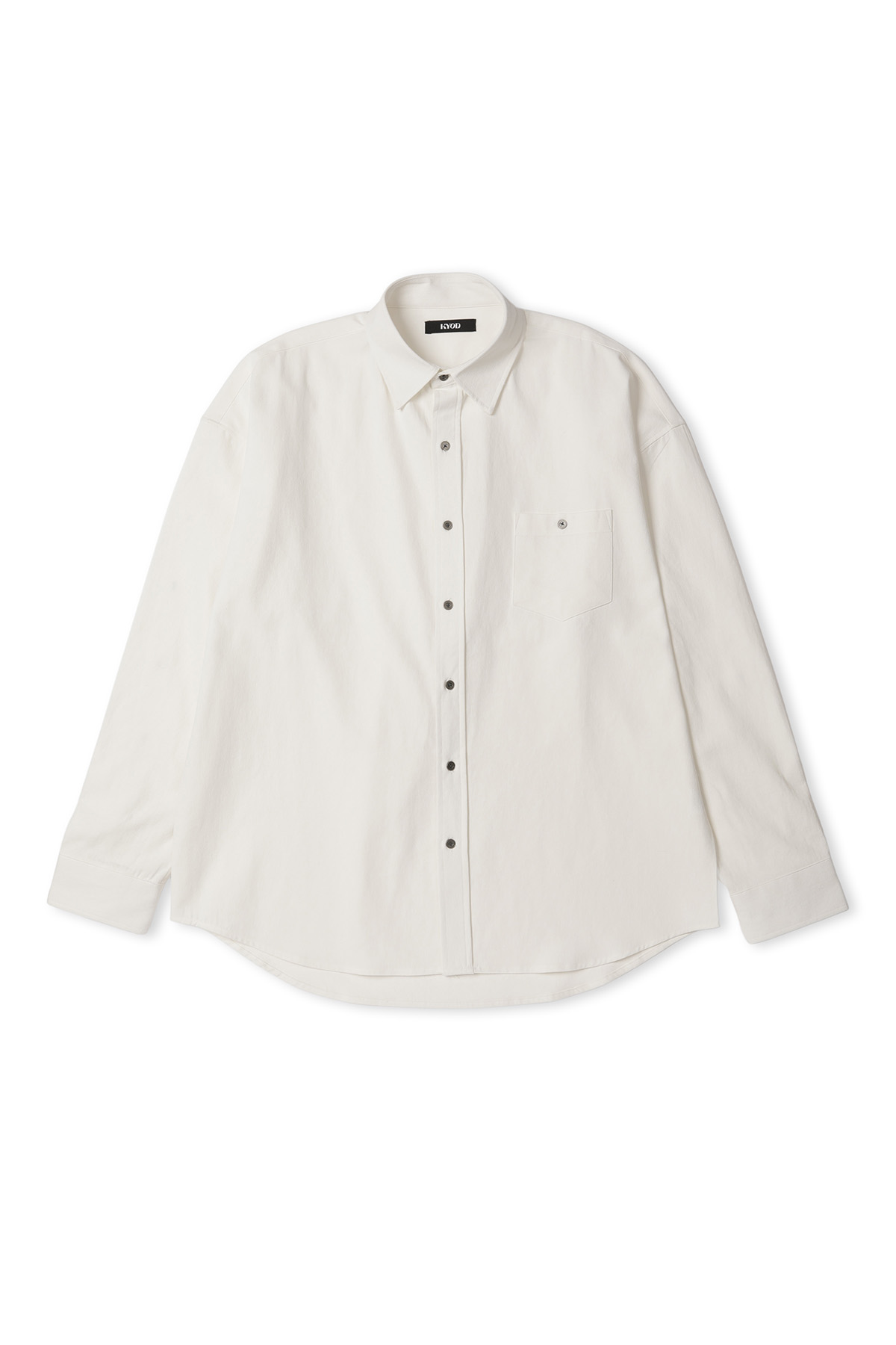 BUTTON SLEEVE SHIRTS ( OFF WHITE )