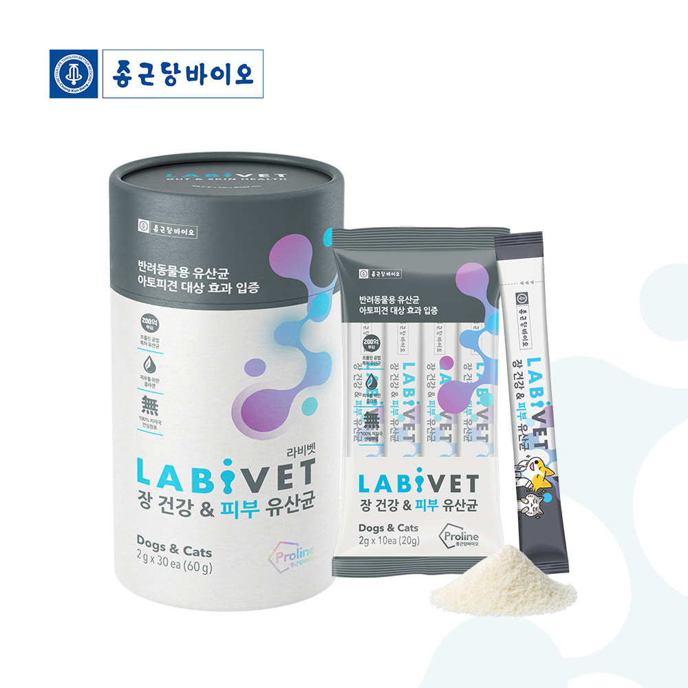 라비벳 장 건강&amp;피부 유산균60g(2gx30포)