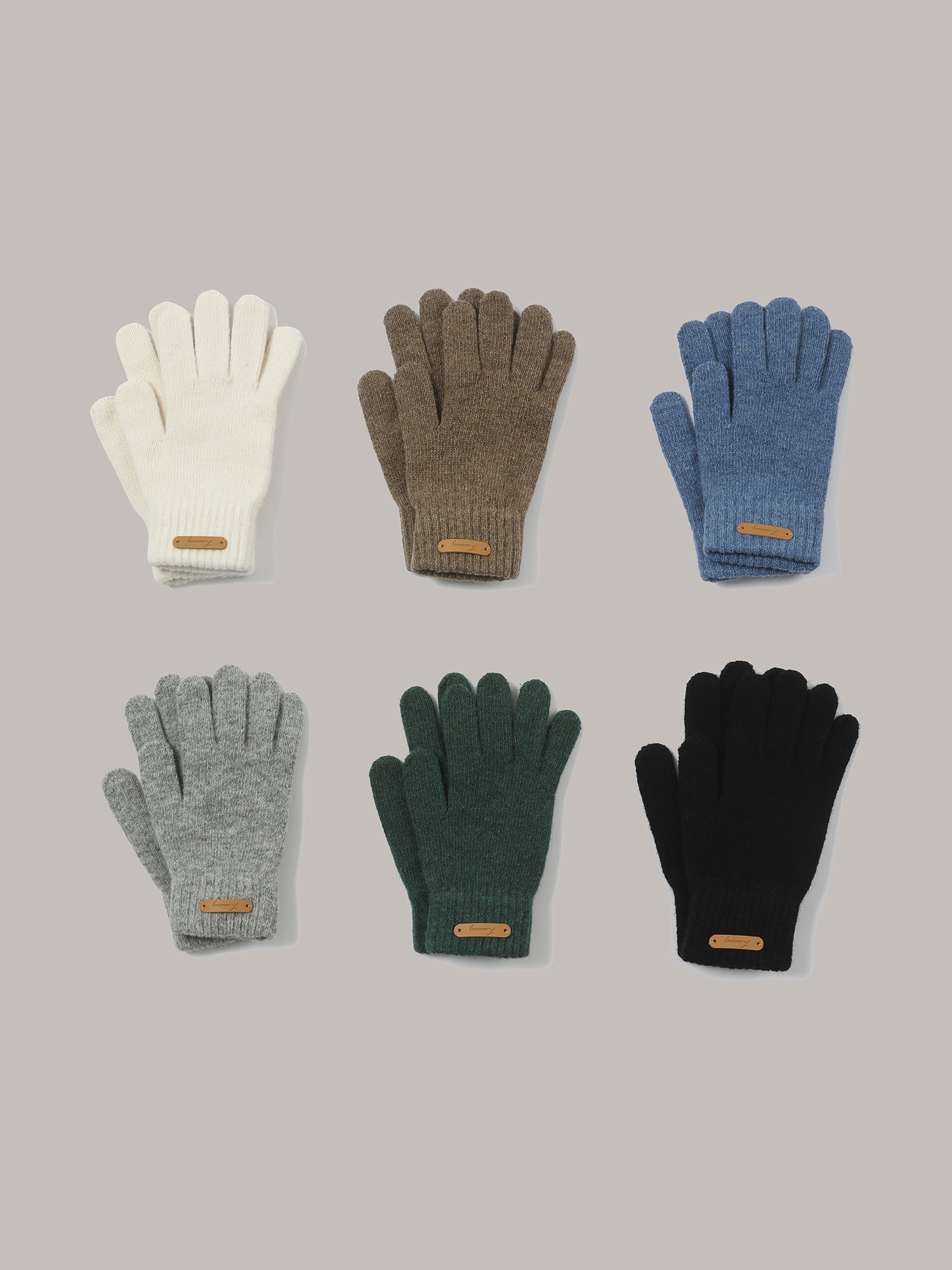 [리퍼브] Minimal Wool blend Gloves - 6 color