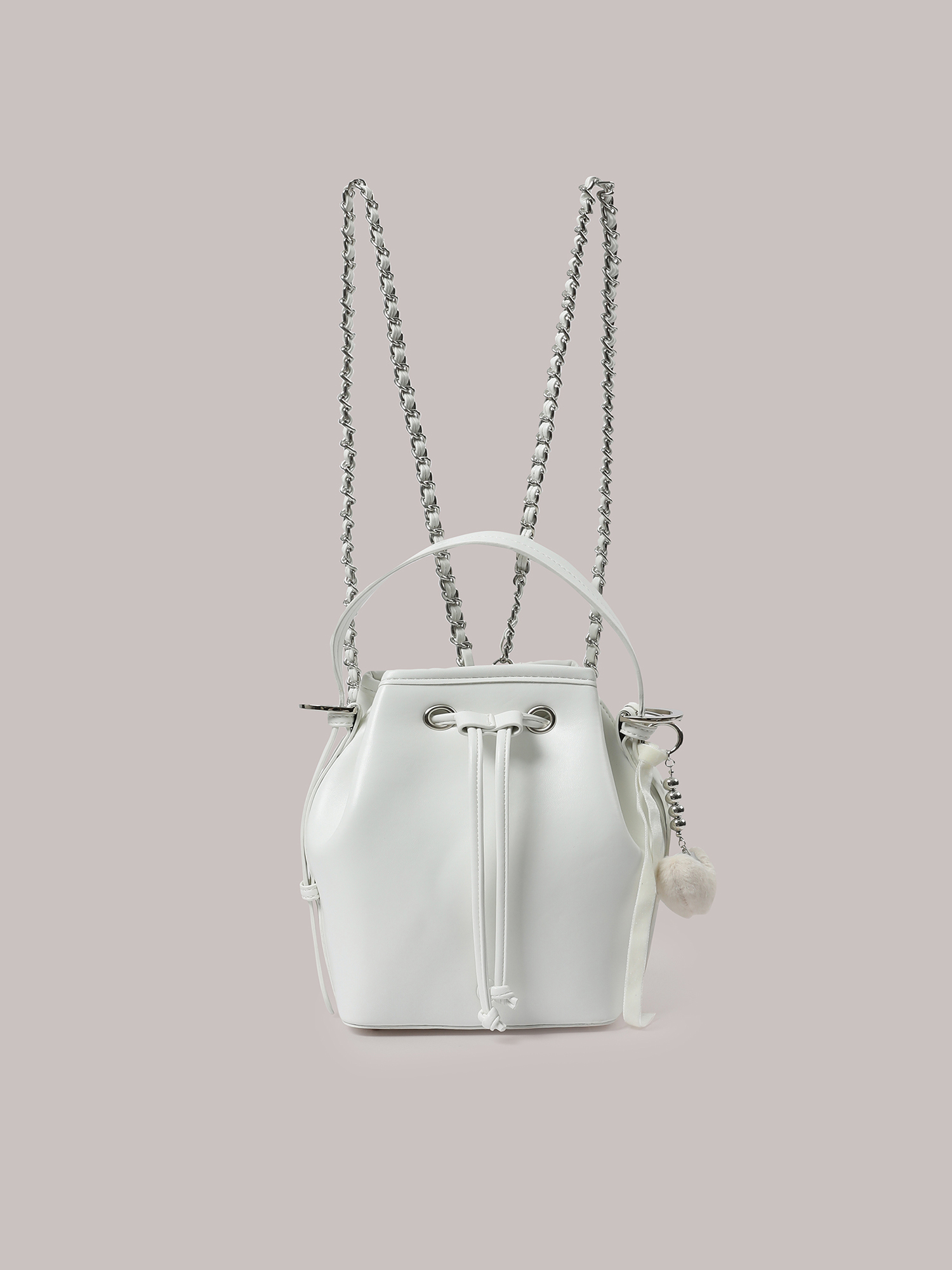 [리퍼브] 2way Chain Bag - White