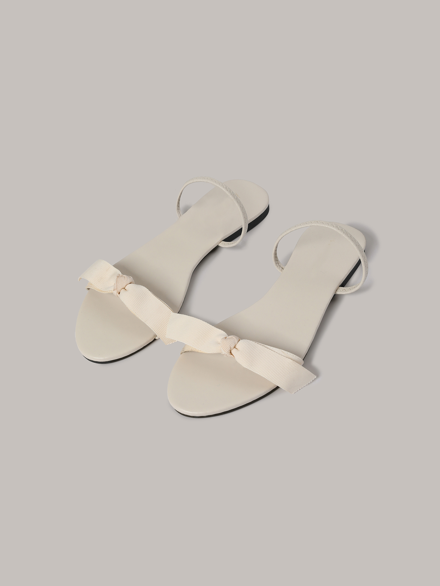 Ribbon Flat Sanbal - Ivory