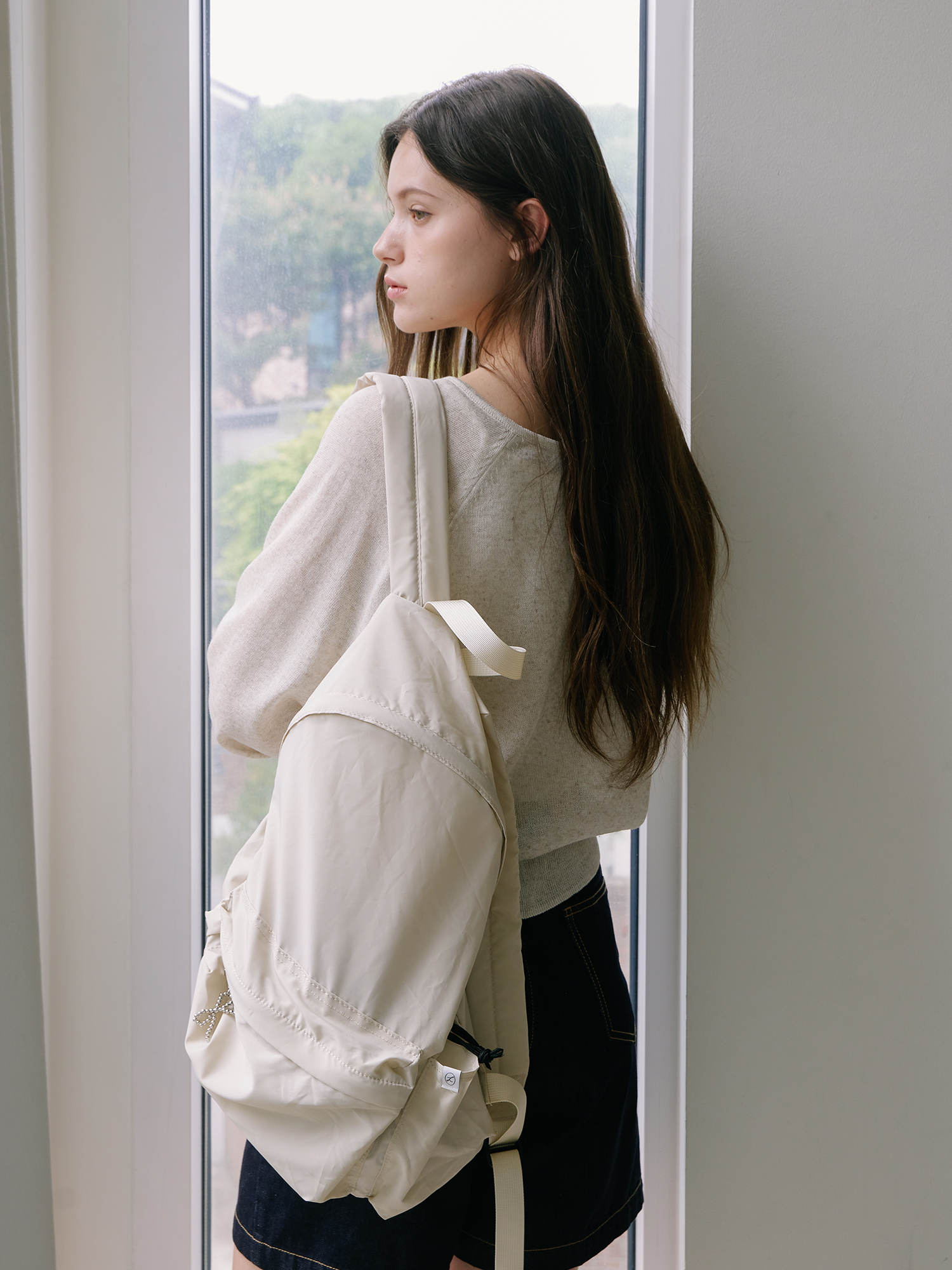 [키링증정] Big Pocket Backpack - Beige