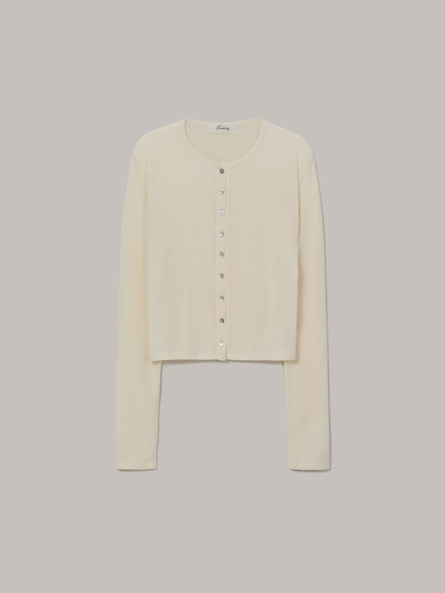 Soft Rayon Cardigan - Cream