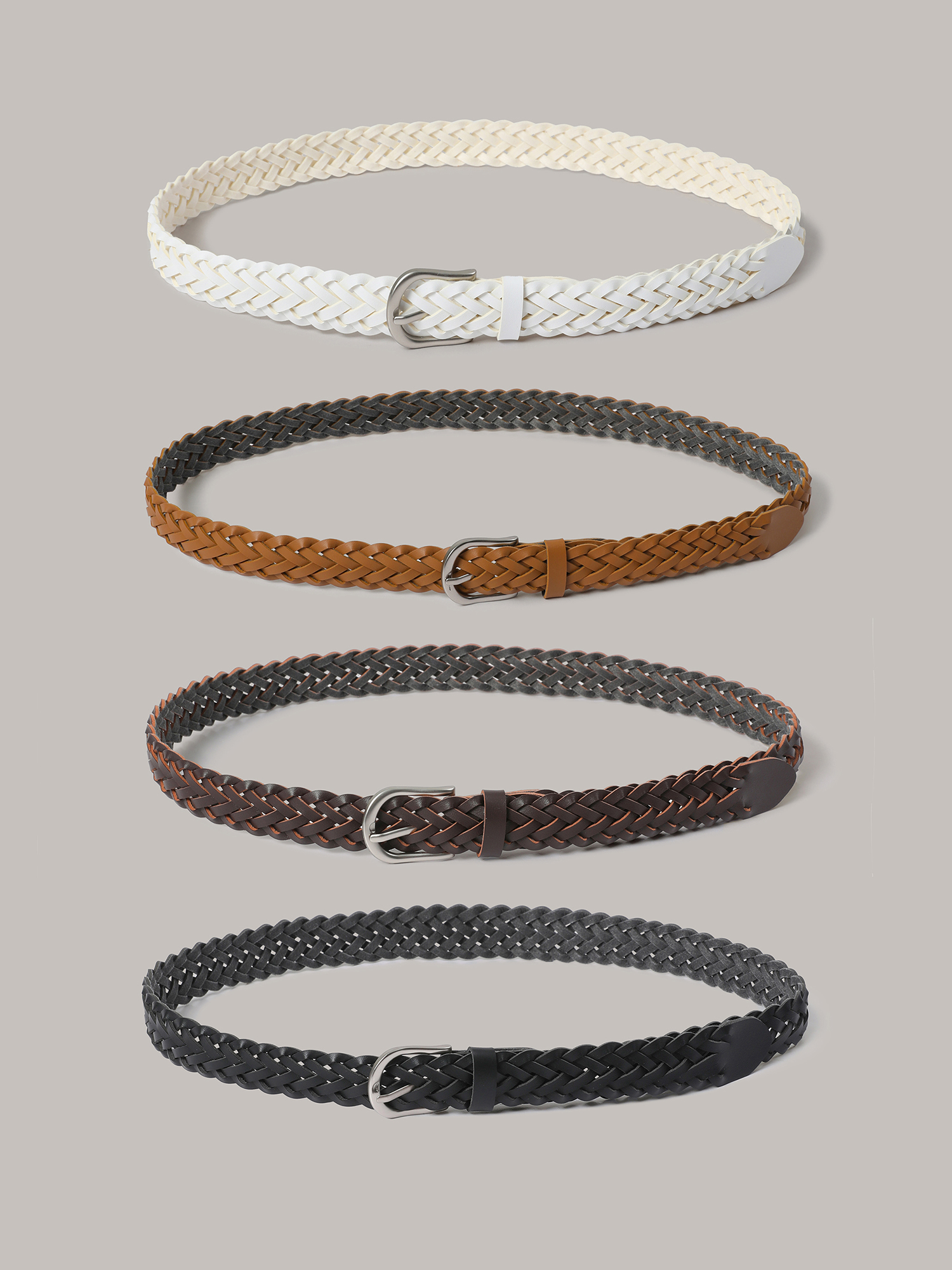 Sliver Twist Belt - 4 Color