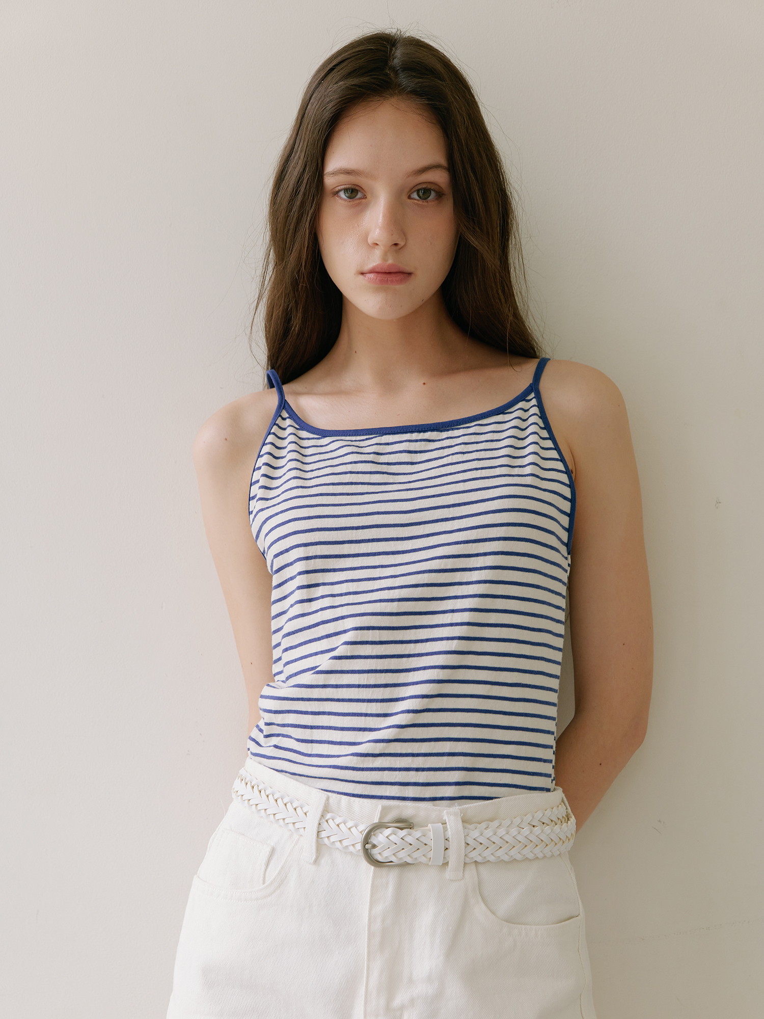 Stripe Cotton Sleeveless - Blue