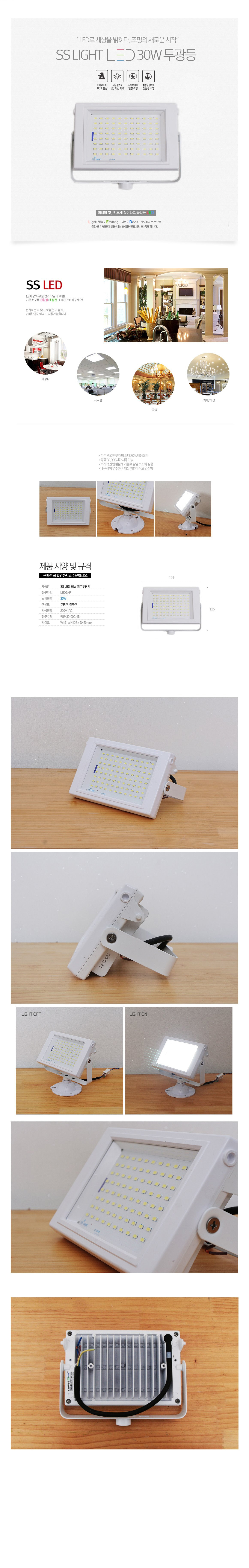 [LED 30W]SS Light 외부투광기