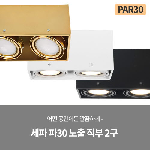 세파 파30 멀티 2구 직부 (블랙/화이트/골드)