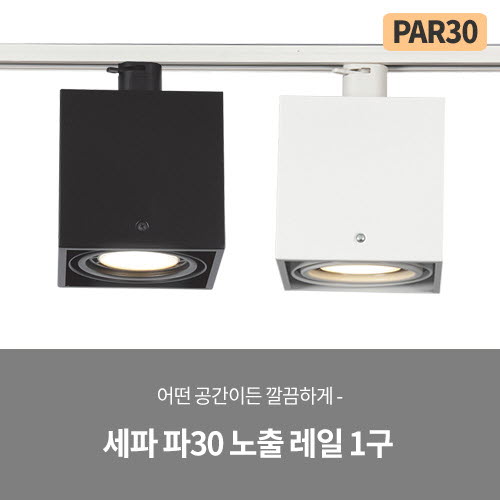 세파 파30 멀티 1구 레일 (블랙/화이트)