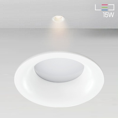 [LED 15W] 크레아100 매입등 블랙/화이트 (타공:100mm)