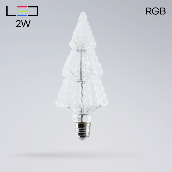 [LED2W] 롱LED 에디슨 눈꽃 TREE 2W RGB [E26]