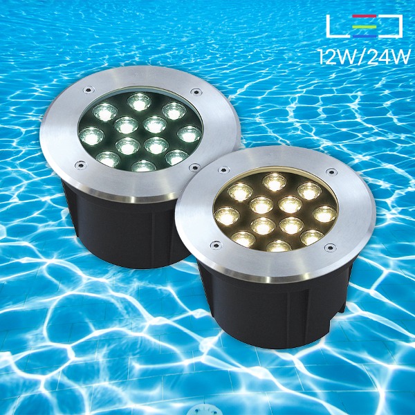 [LED 12W/24W] 클라드B 수중등(타공 152mm)(IP67)