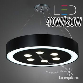 [LED 40/50W]국화 블랙 펜던트