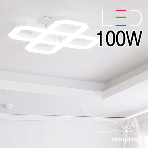 [LED 100W]옥타곤 4등 거실등