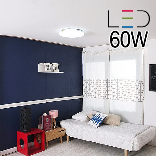 [LED 60W] 번개표 슬림 방등(주광색)