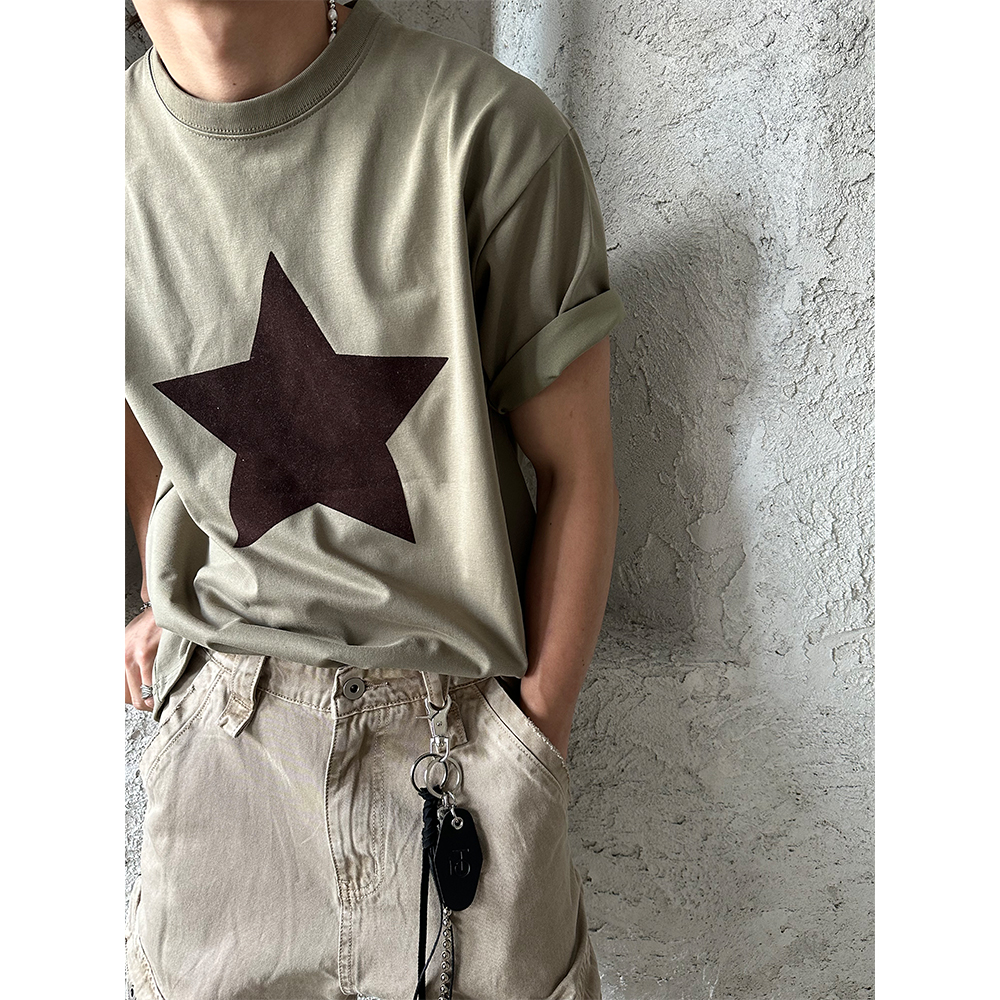 [S/S] Velvet star half t-shirts(3color)