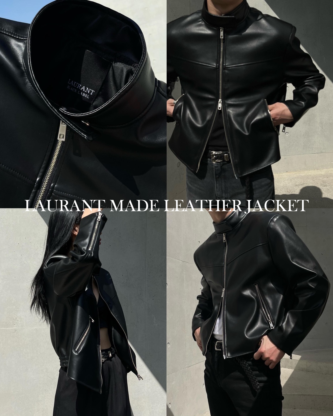 [미입금 취소수량 입고][MADE] Laurant china short leather jacket(M-XL)