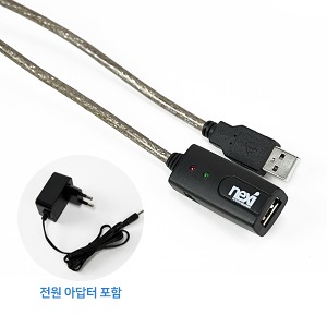 USB 2.0 리피터 (USB 신호증폭) 10M  + 아답터 포함