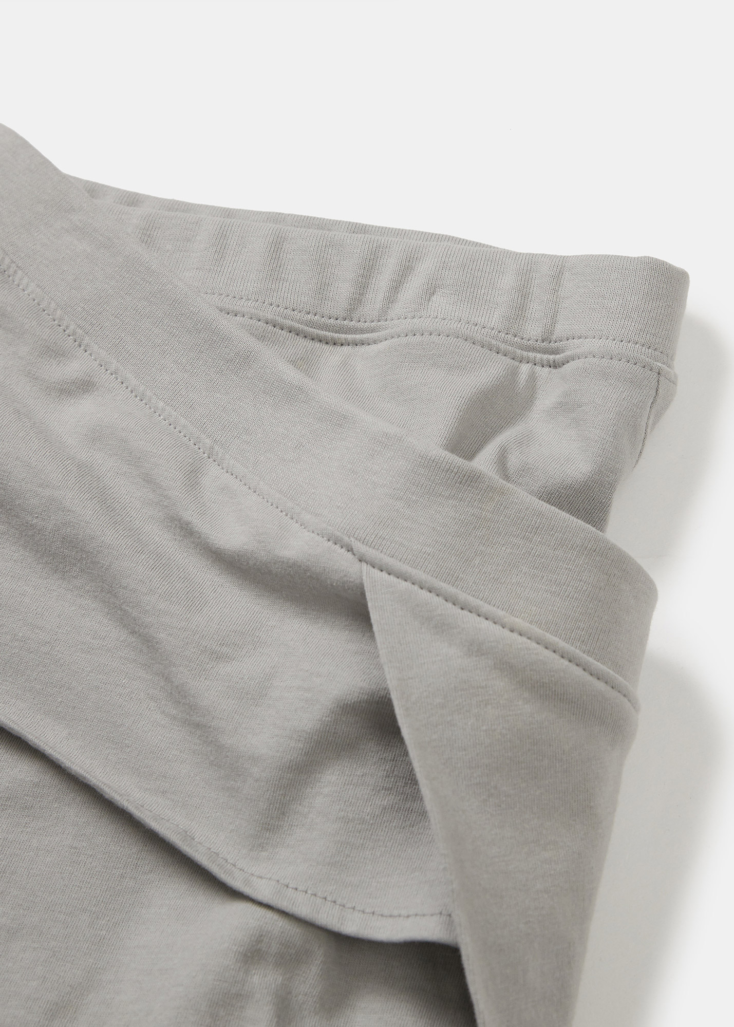 2nd REORDER] TWISTED MINI VOLUME SKIRT (LIGHT GREY)