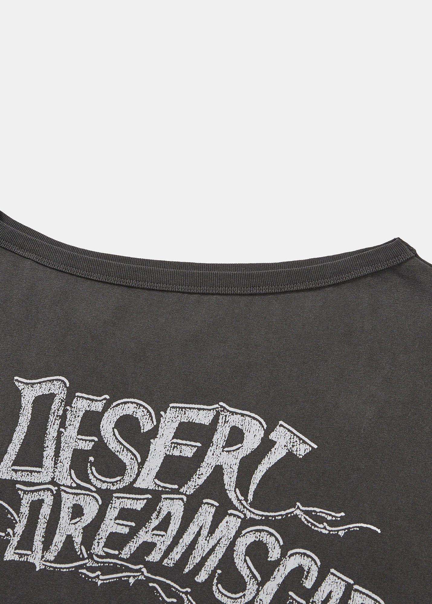 ★LCDC★ ASYMMETRIC PRINTED T-SHIRT 4th REORDER] ASYMMETRIC PRINTED T-SHIRT (DARK GREY)