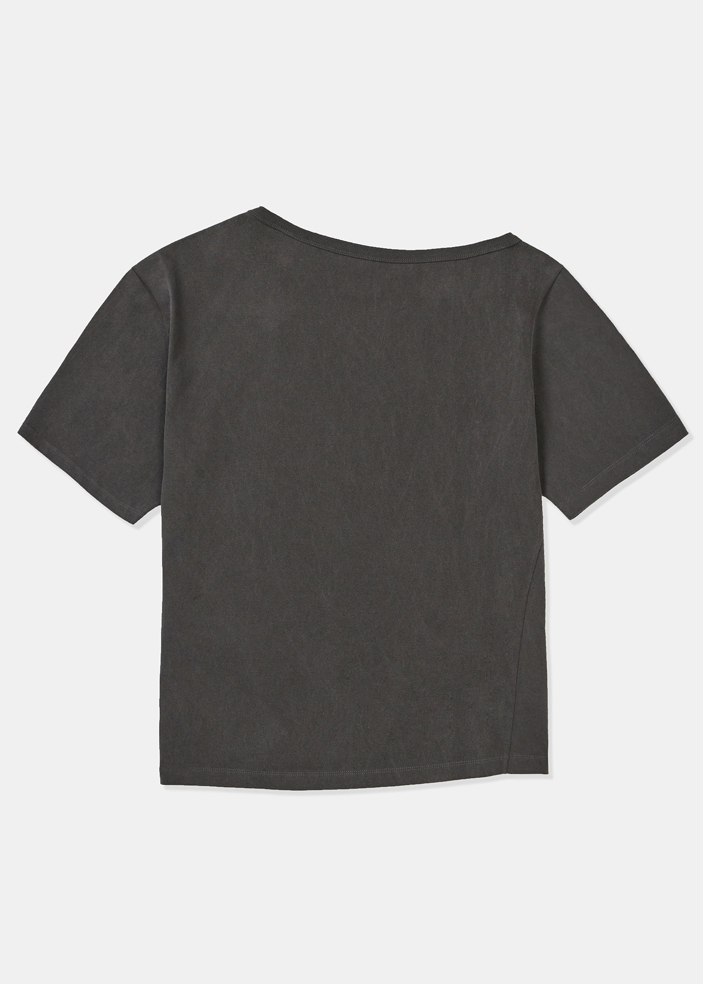 ★LCDC★ ASYMMETRIC PRINTED T-SHIRT 4th REORDER] ASYMMETRIC PRINTED T-SHIRT (DARK GREY)