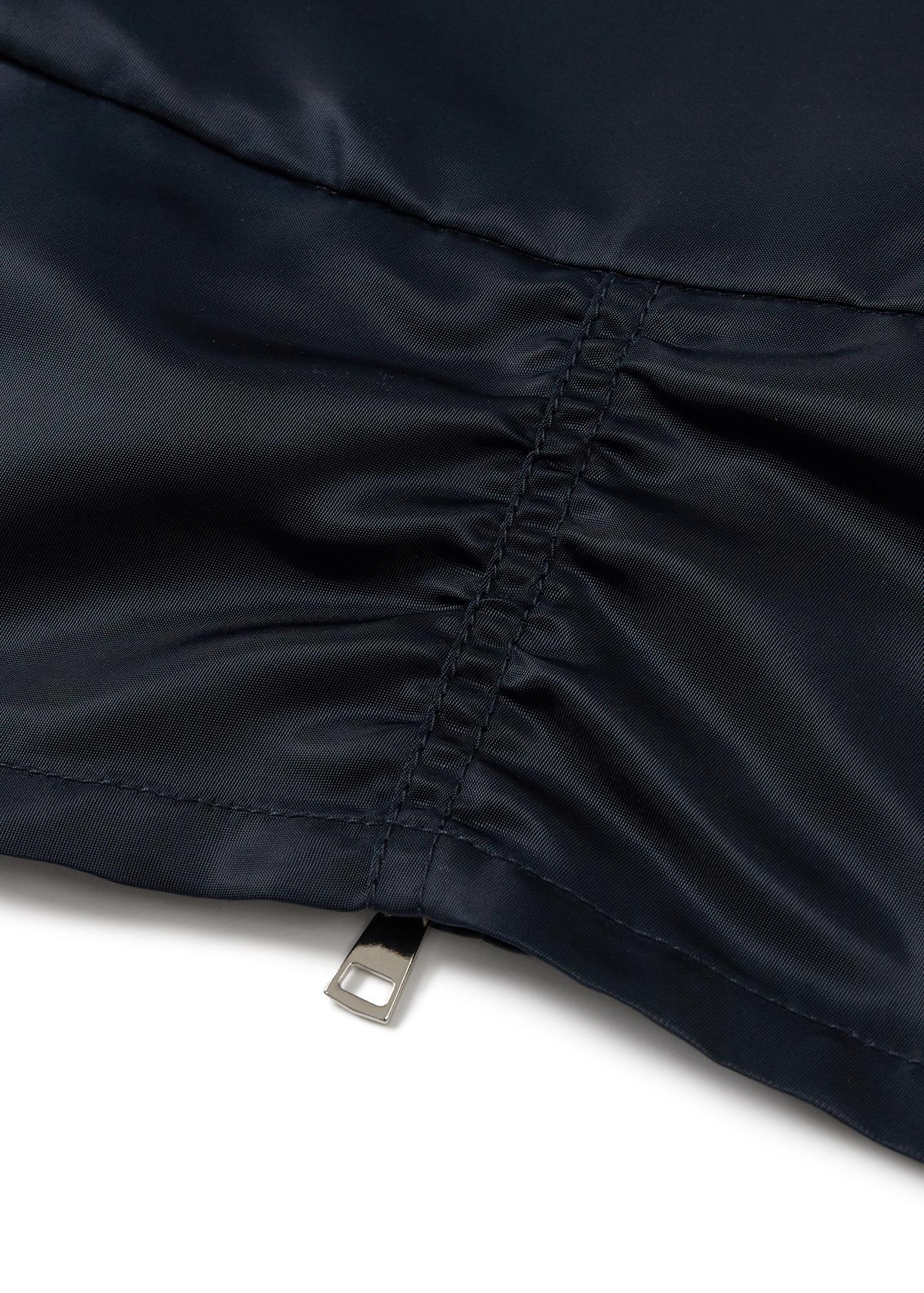 POCKET ZIPPER BELT SKIRT (NAVY)