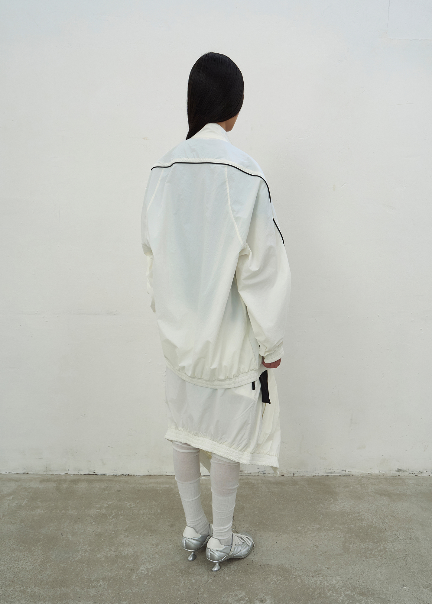 LCDC ♥ OVERSIZED TRACK JACKET /追跡付 OVERSIZED TRACK JACKET (WHITE)