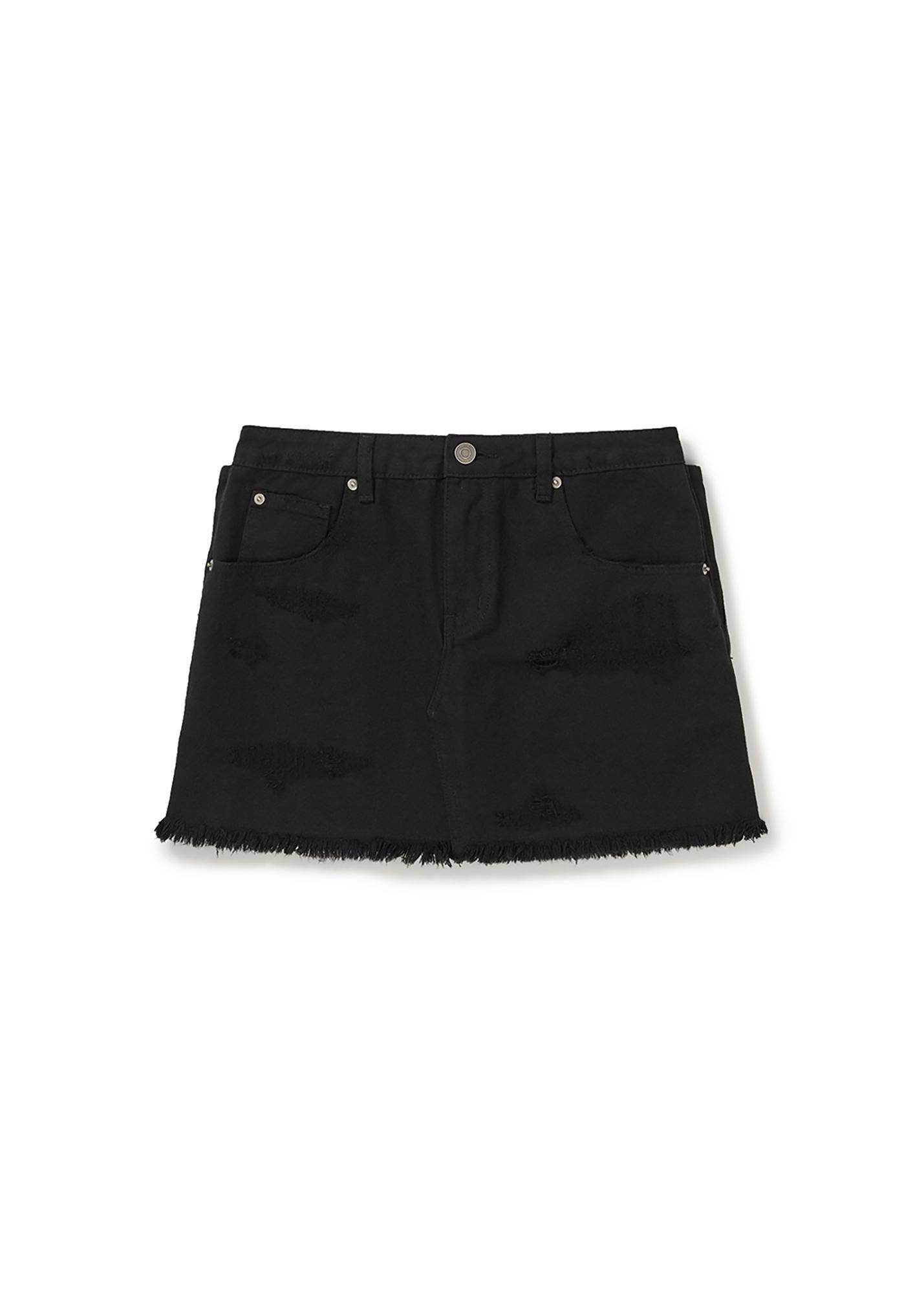 ミニスカート LCDC : 25SS / DOUBLE WAISTED DENIM MINI SKIRT (BLACK) 61w9VvGuJ6L._AC_UY1000_.jpg