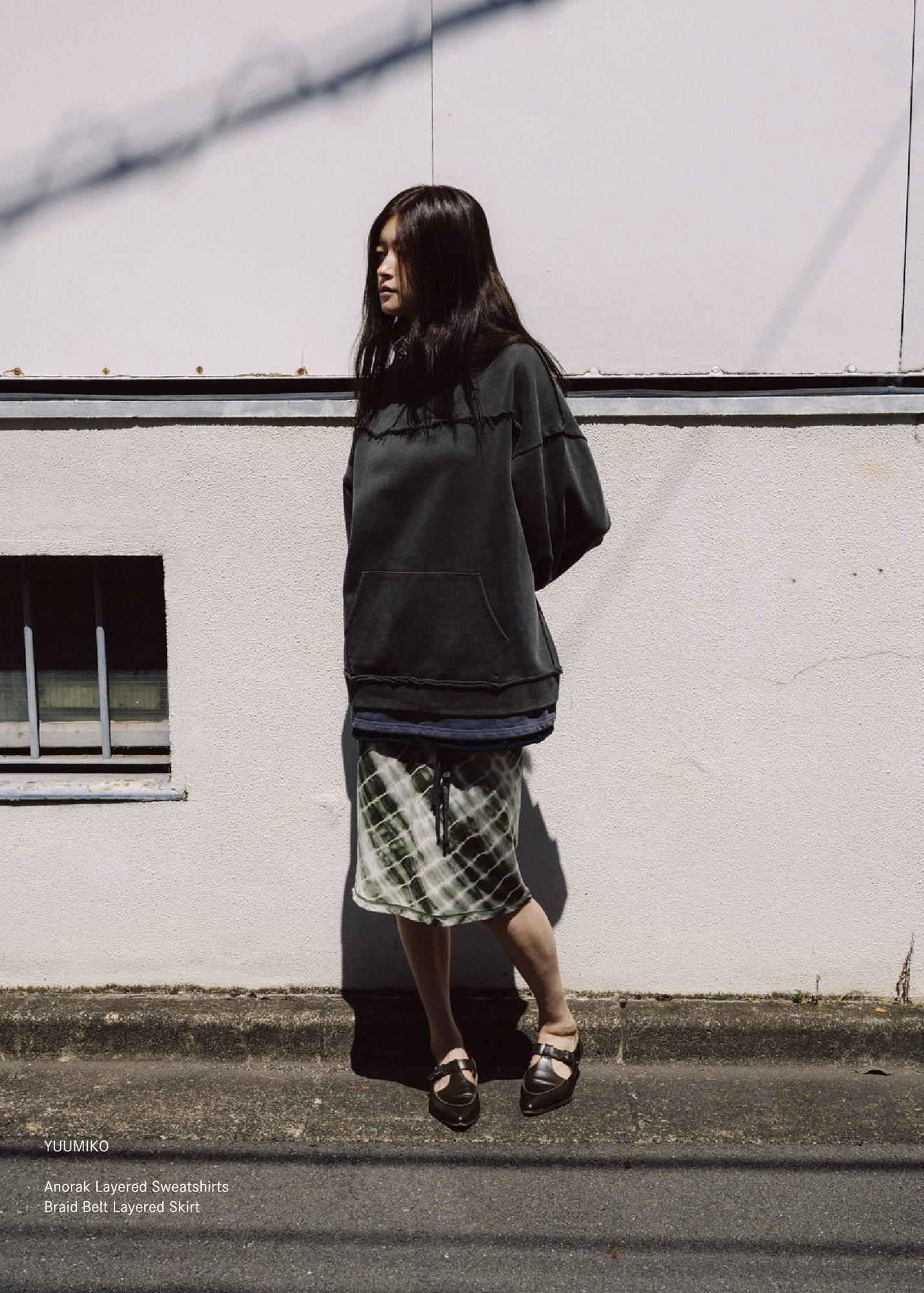 퍼버즈 BRAID BELT LAYERED SKIRT (GREEN) - SHOP LCDC