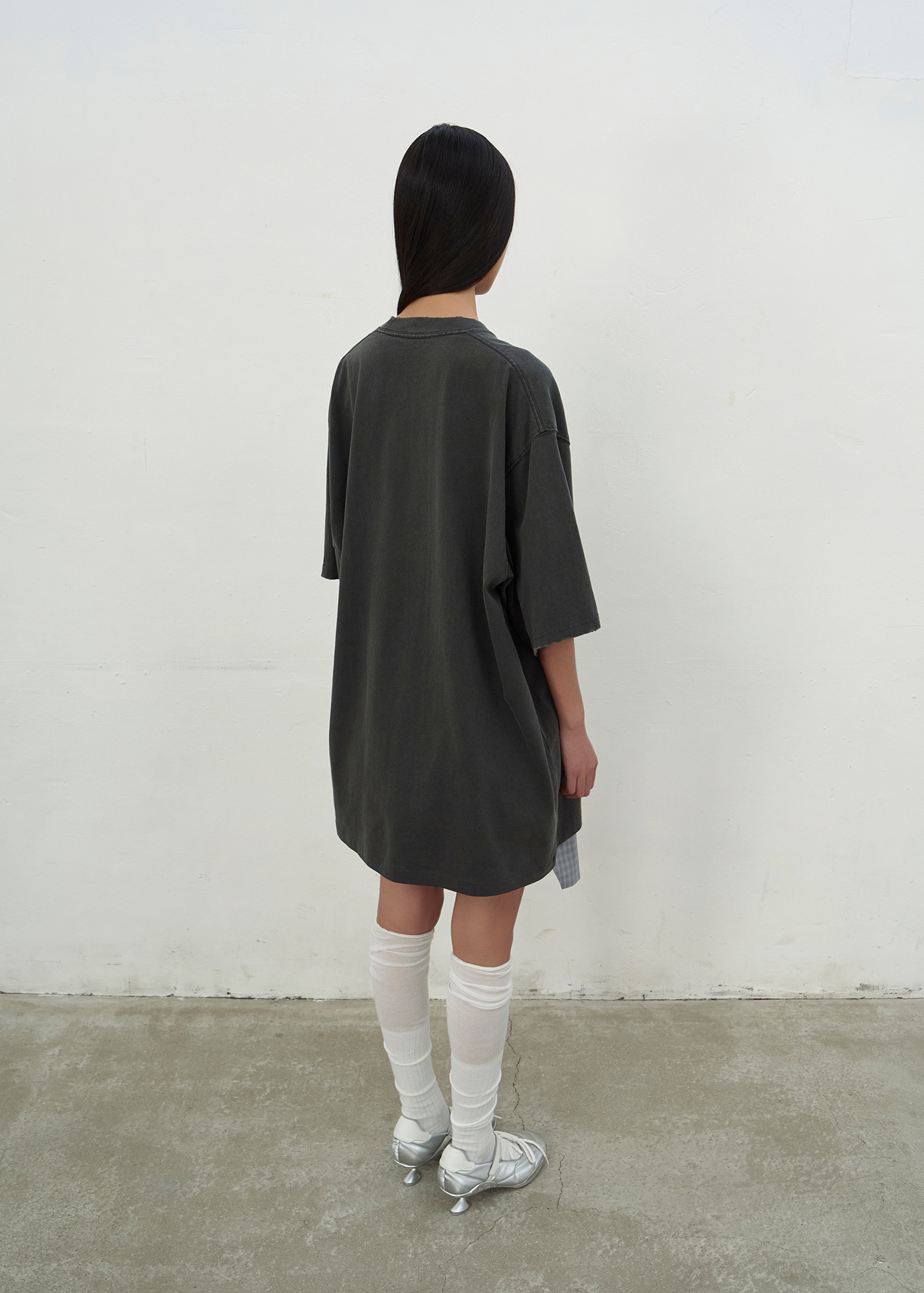 LCDC ♥ KAT PRINT MINI DRESS /追跡付 KAT PRINT MINI DRESS (DARK GREY)
