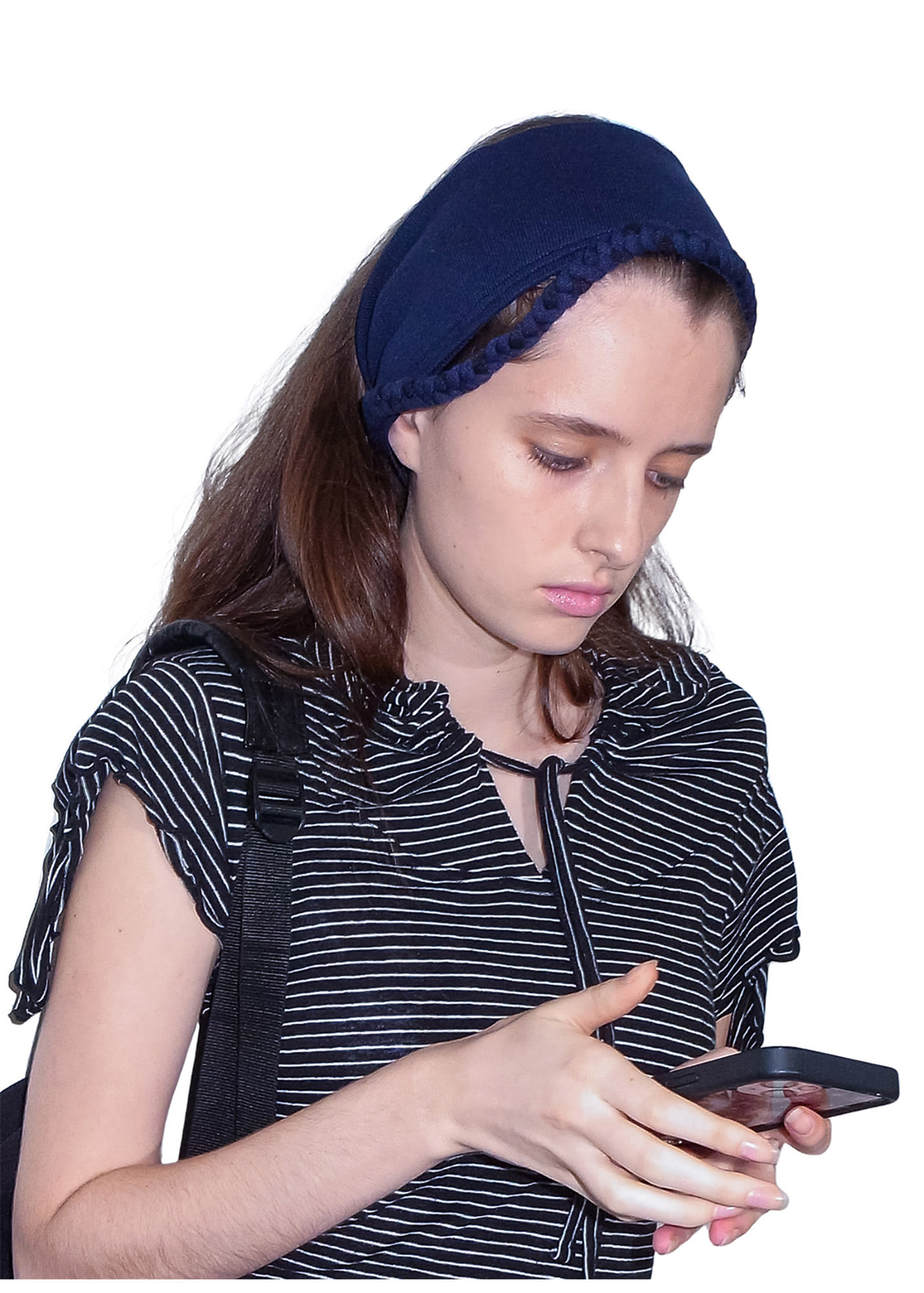 ヘアアクセサリー PERVERZE Braid Trim Knit Hair Band Black ヘアアクセサリー PERVERZE Braid Trim Knit Hair Band Black