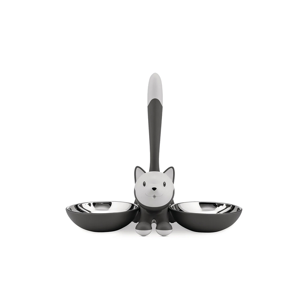 [Alessi]알레시 티그리토 고양이 밥그릇 그레이 / AMMI09 G