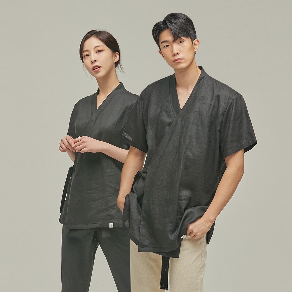 Linen Bon Jeogori [black]
