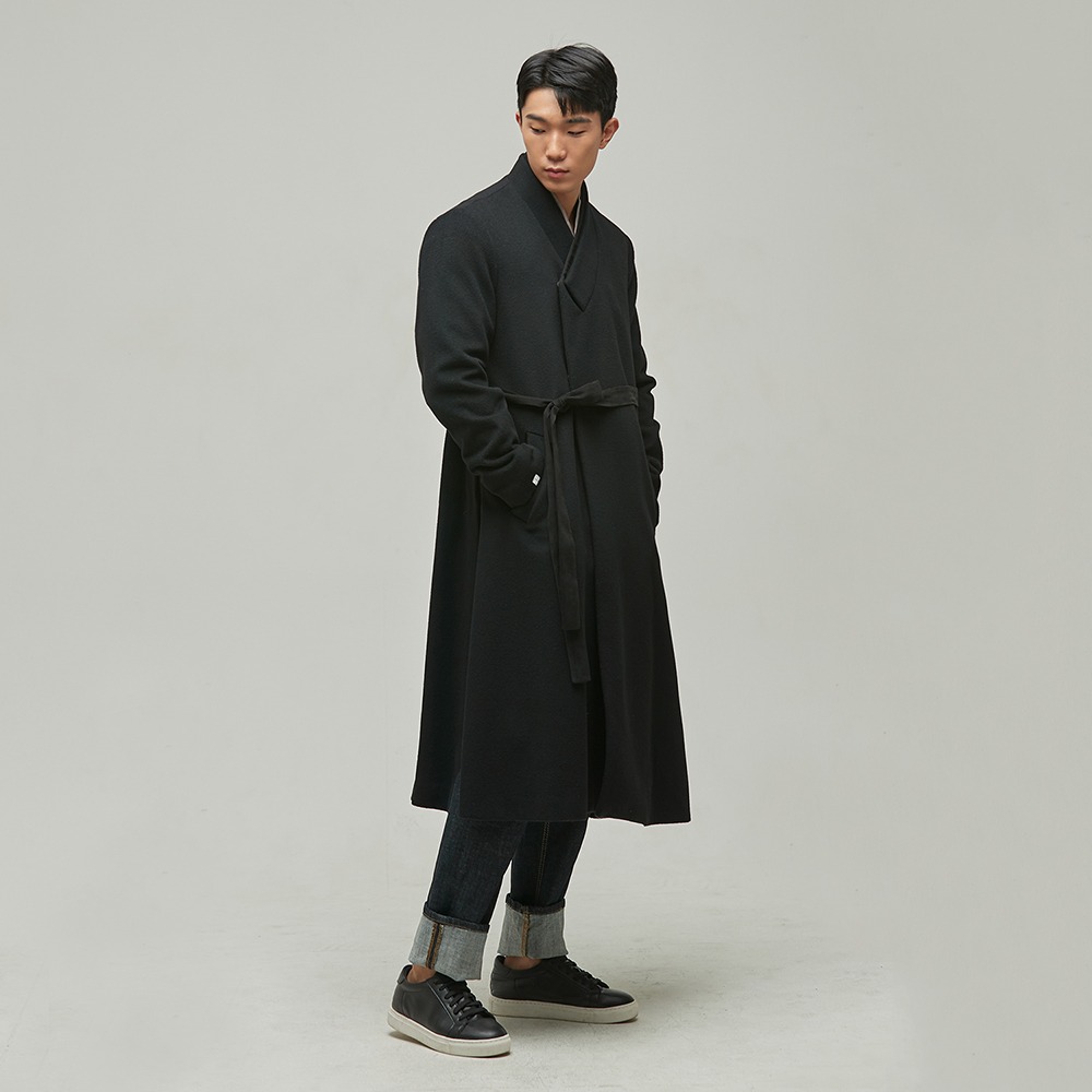 Men Sochangui Maxi Coat 2 [black]