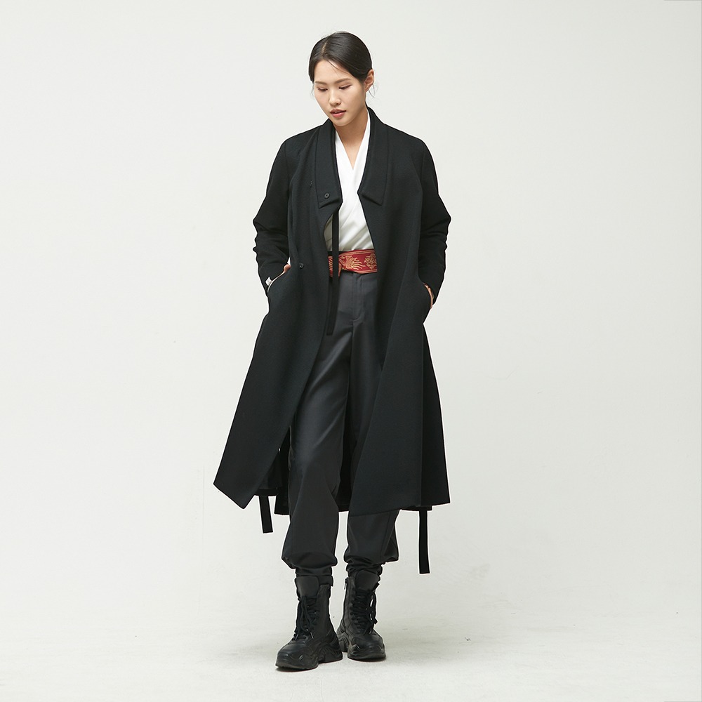 Women Sochangui Maxi Coat 2 [black]