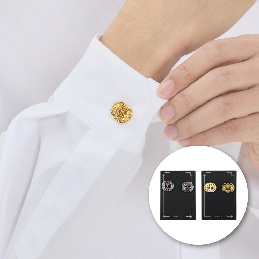 K- POP Bat pattern Cuff Pin brooch [2 Colors]