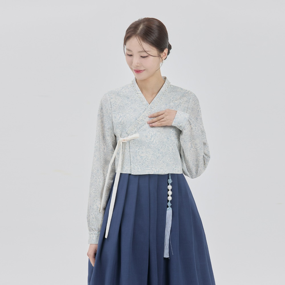 Uami Top Jeogori [Light Grey]