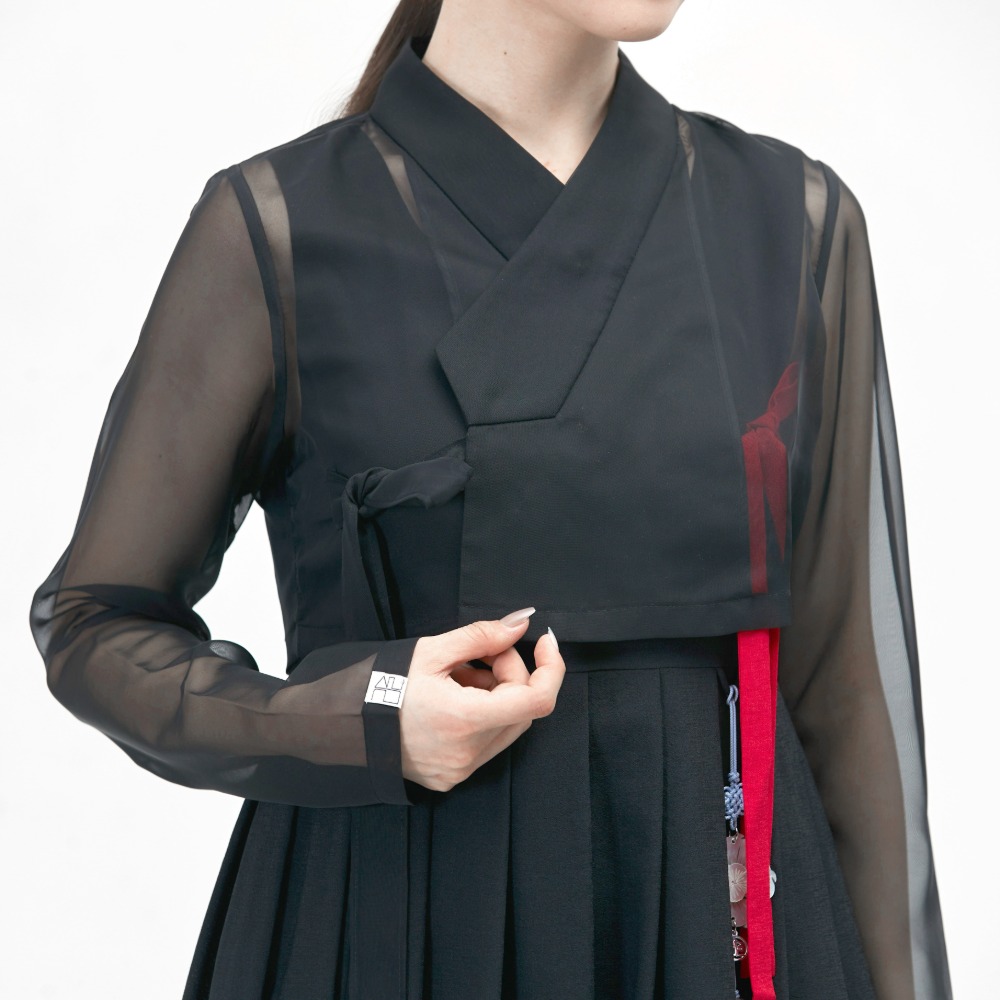 Black Sheer Top Jeogori