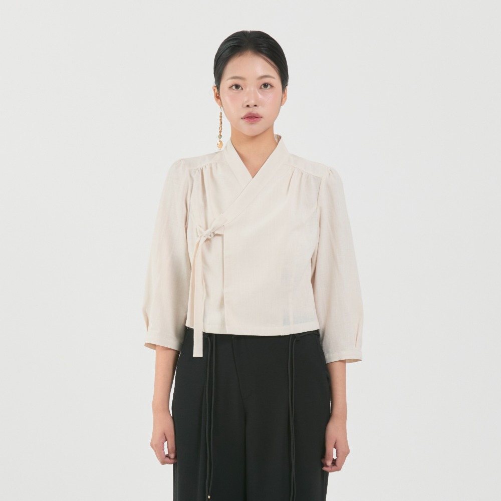Lotus Mid-length Jeogori [beige]