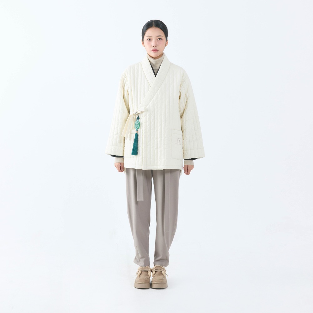 Bon Durumagi coat Short - double-sided [cream]