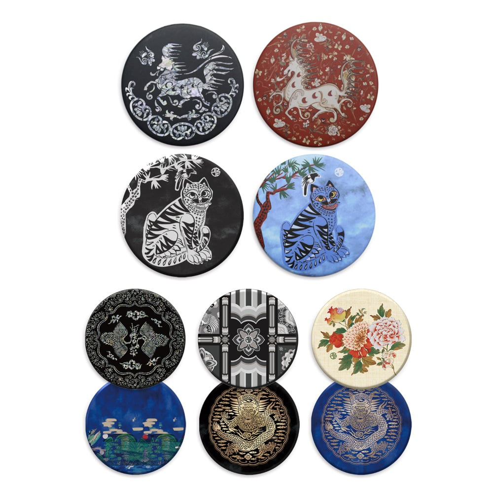 Traditional pattern Hand Mirror
