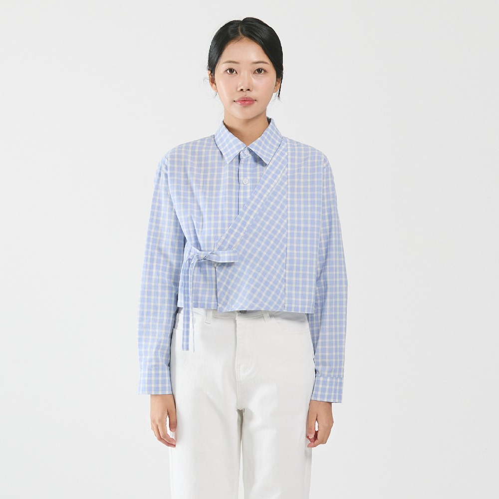 Cropped SEOPTS Shirt Jeogori [Blue]