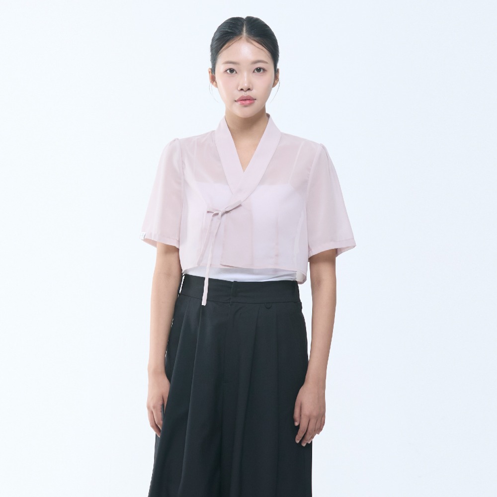K Short-Sleeve Blouse [Pink]
