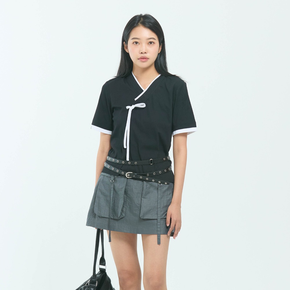 Layered Git T-Shirt (Short Sleeve) [Black]