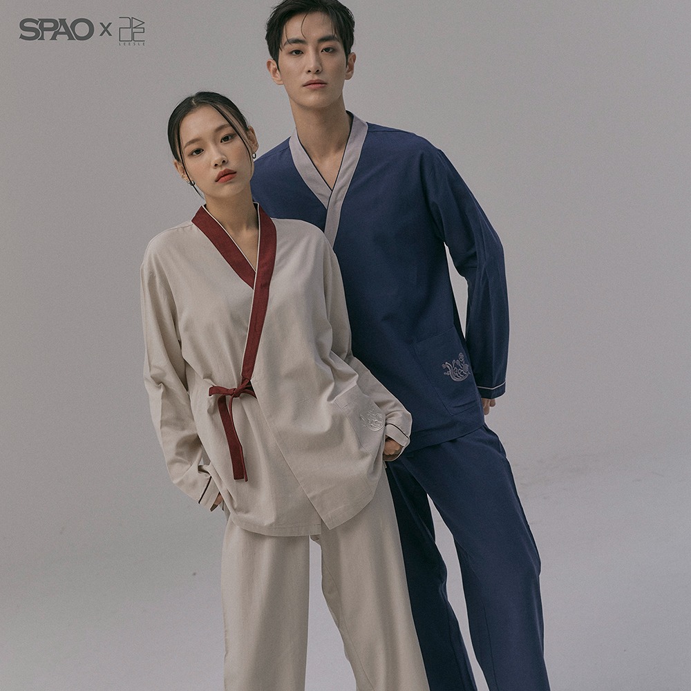 Leesle x Spao]Long sleeve Hanbok Pajama Set LEESLE - Main Image